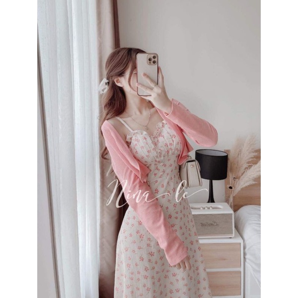 BIGSIZE ĐẦM HOA KÈM KHOÁT THEO MÀU XINH XINH Không có lót | BigBuy360 - bigbuy360.vn