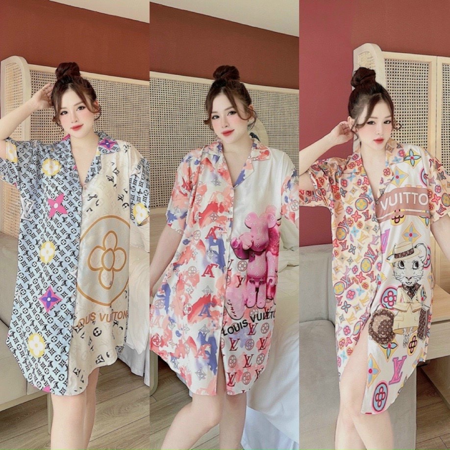 ĐẦM NGỦ SƠMI LỤA THÔ QC THIẾT KẾ IN 3D FREESIZE (NHIỀU MẪU)
