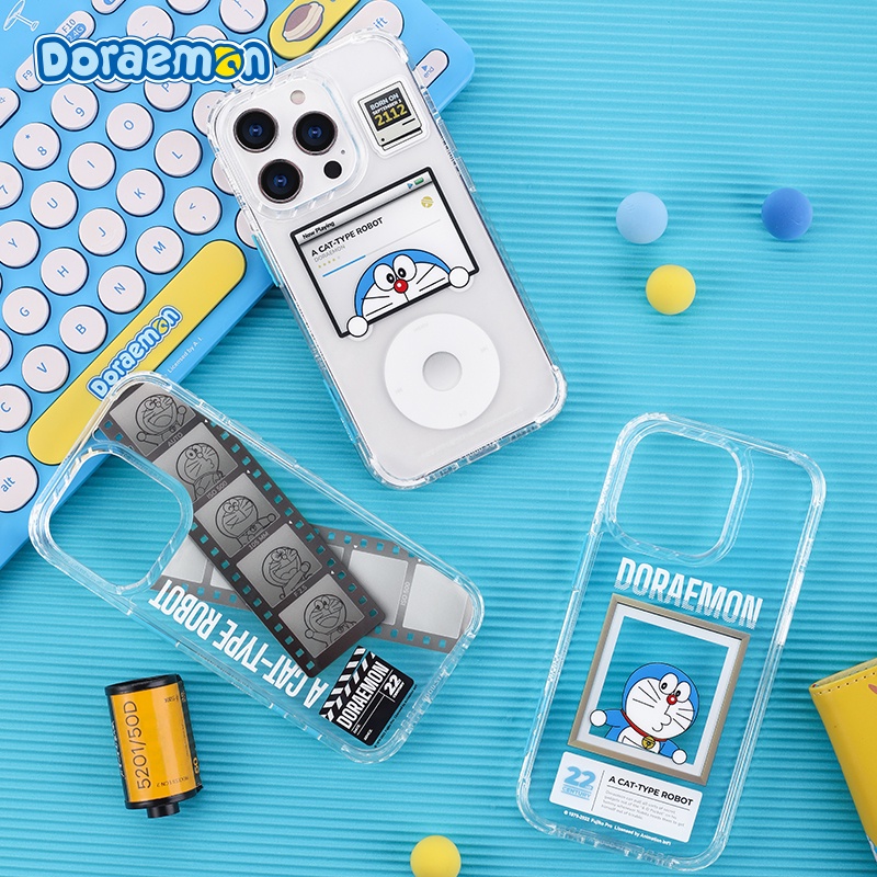 Ốp Điện Thoại Trong Suốt Chống Sốc Hình Doraemon Cho iPhone 14 / 14 Plus / 14 Pro / 14 Pro Max