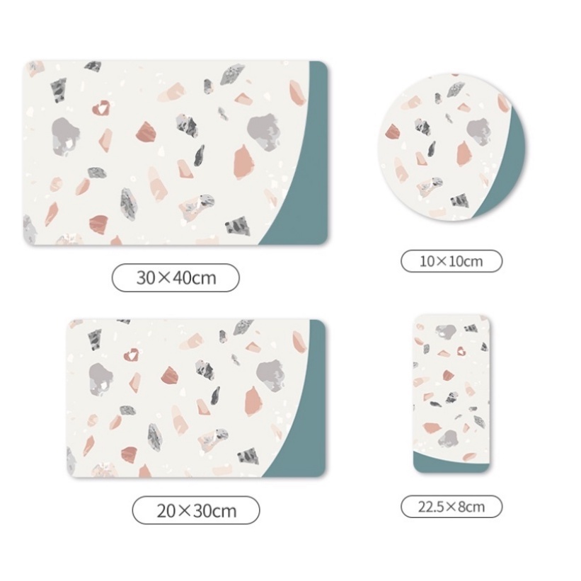 30*40cmThảm Silicone Úp Chén Đĩa Ráo Nước Nhanh Khô Chống Trượt Tấm lót phơi khô chén dĩa bằng silicone cách nhiệt chống trượt