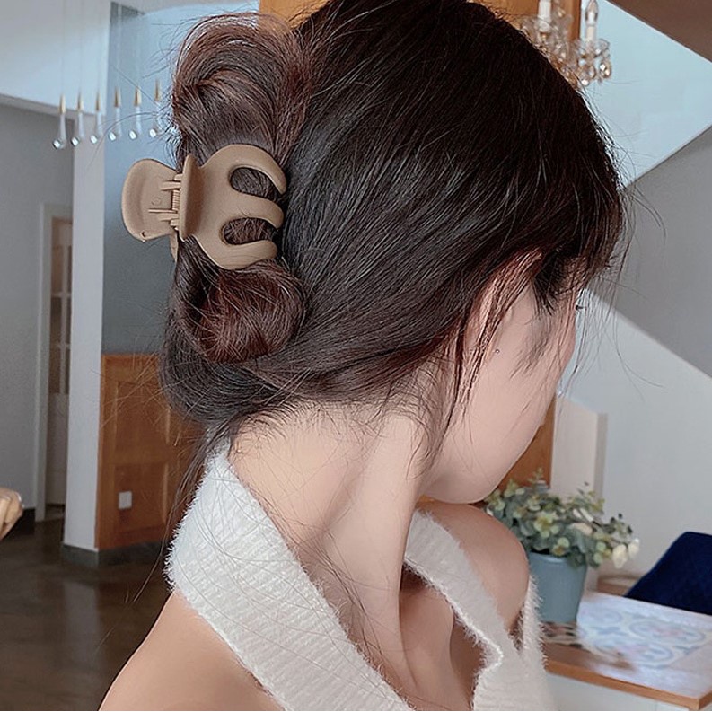 Kẹp tóc nhựa nhám hình bạch tuộc tạo kiểu đuôi ngựa phong cách thời trang PK082