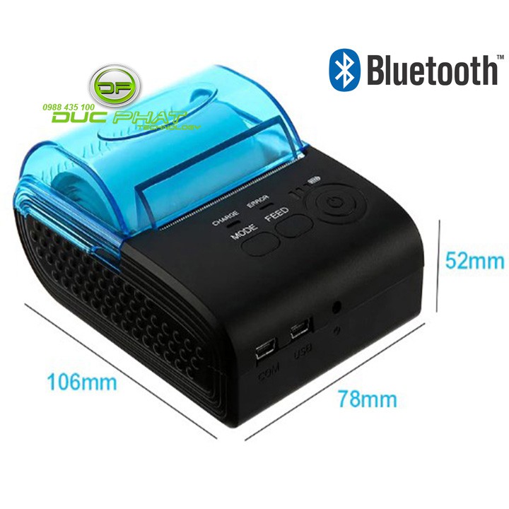 MÁY IN HÓA ĐƠN DI ĐỘNG -KẾT NỐI BLUETOOTH MÁY TÍNH -ĐIỆN THOẠI