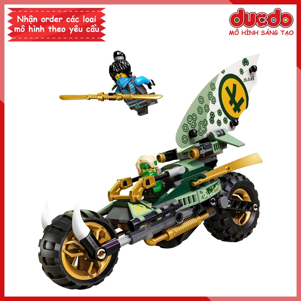 3081 - TANK 60037 Lắp ghép Ninjago Xe địa hình rừng xanh của Lloyd - Đồ chơi Xếp hình Mô hình Ninja 71745 BLA LRI