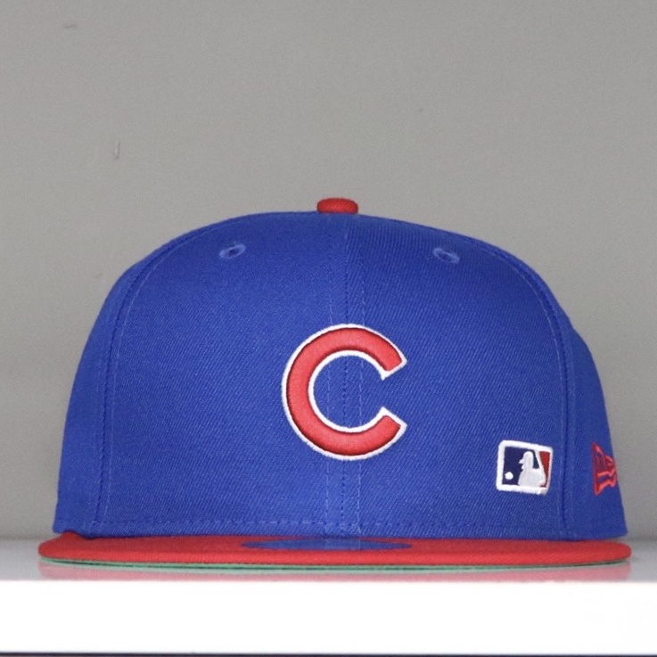 Nón N.E Snapback C Xanh Logo Thêu