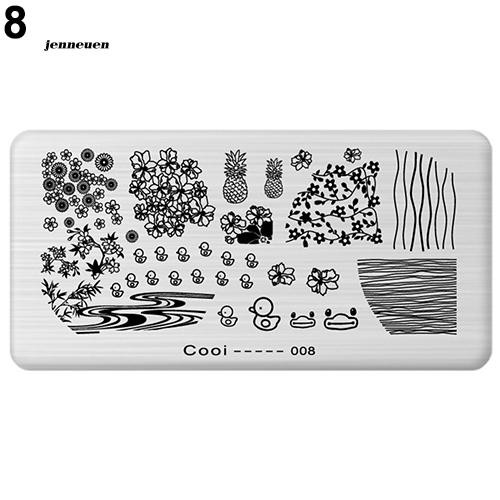 [Hàng mới về] Khuôn tạo họa tiết trang trí móng nhiều kiểu dáng kích thước 6x12cm