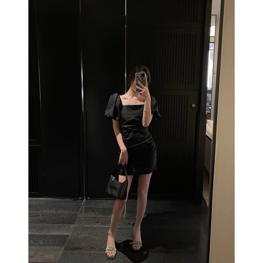 ĐẦM ĐEN NHÚN THÂN ĐAN DÂY SAU