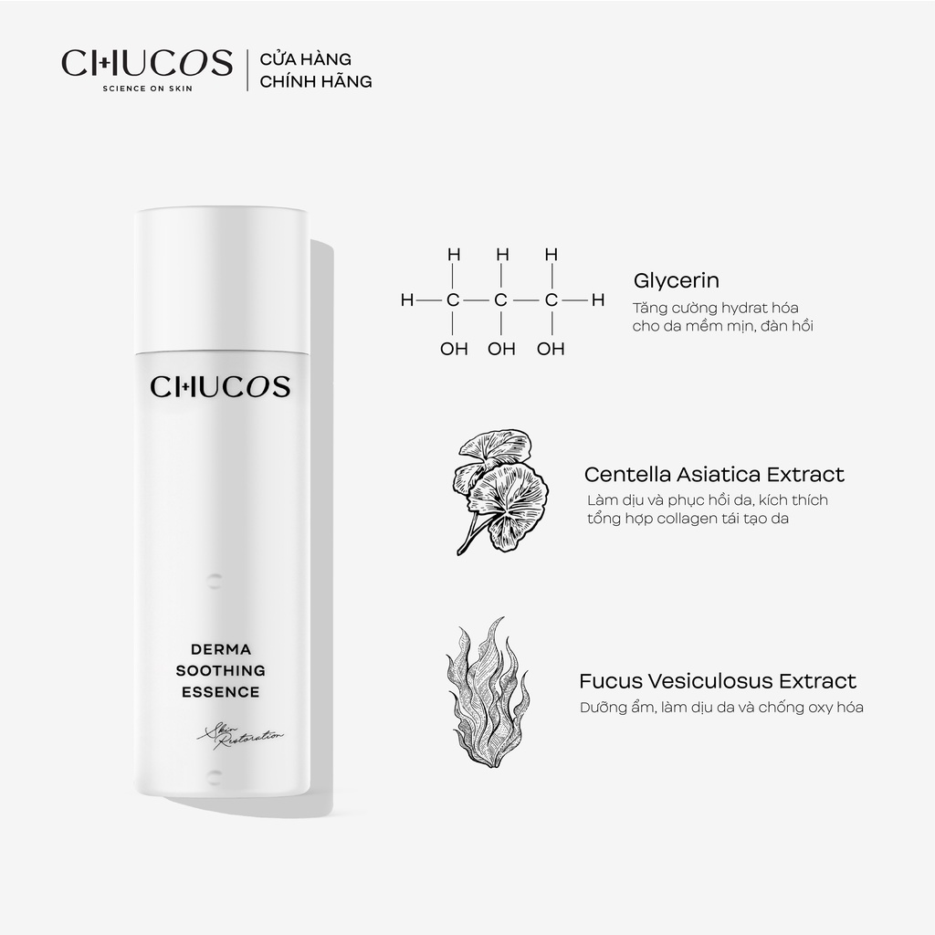 Nước Thần Kích Hoạt Da Chucos Derma Soothing Essence 50ml