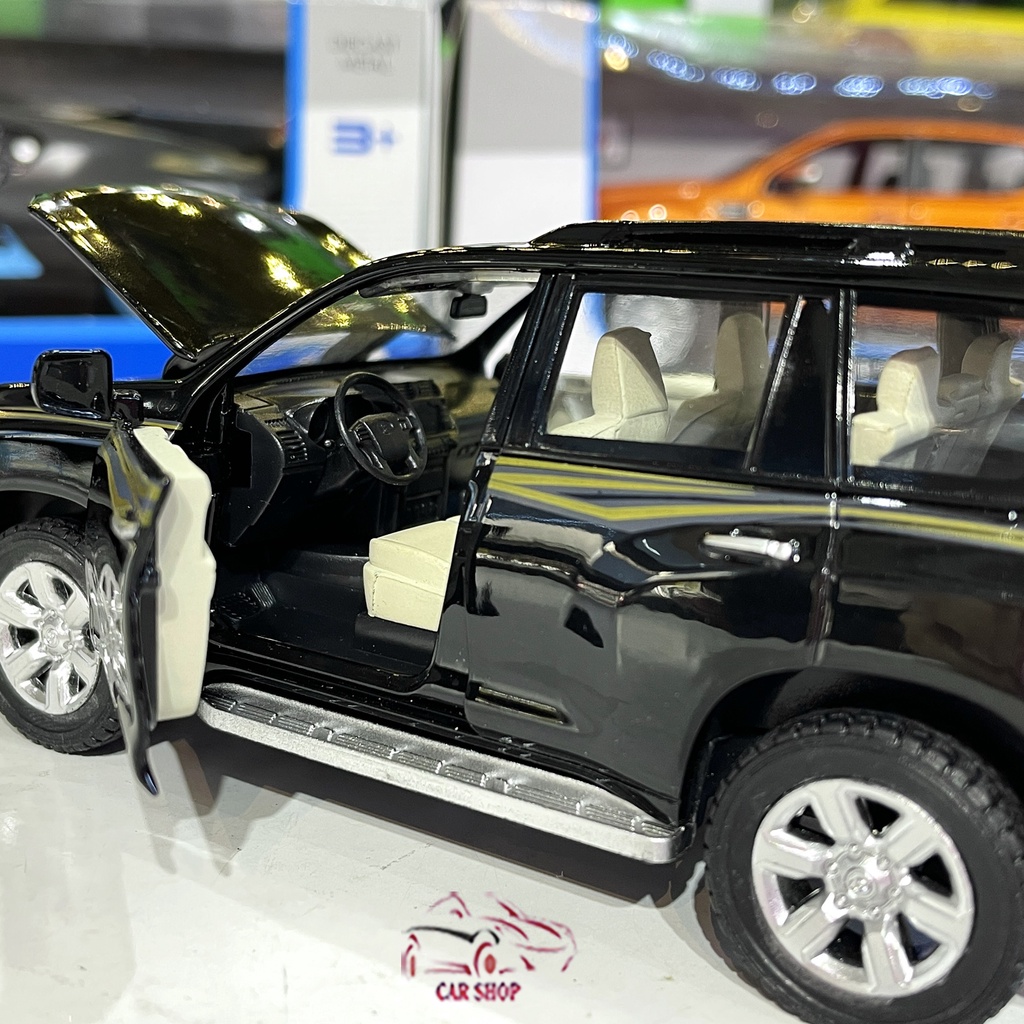 Xe mô hình hợp kim Toyota Prado Land Cruiser 2016 tỉ lệ 1:32 màu đen