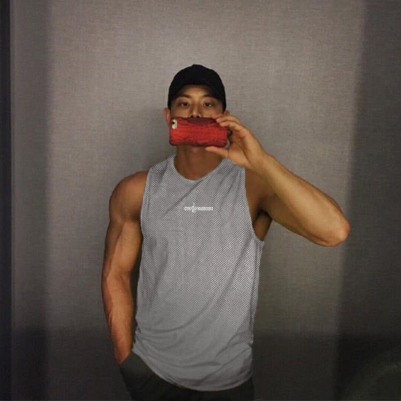 Áo ba lỗ lưới nhanh khô thời trang thể thao độc đáo dành cho nam 2021