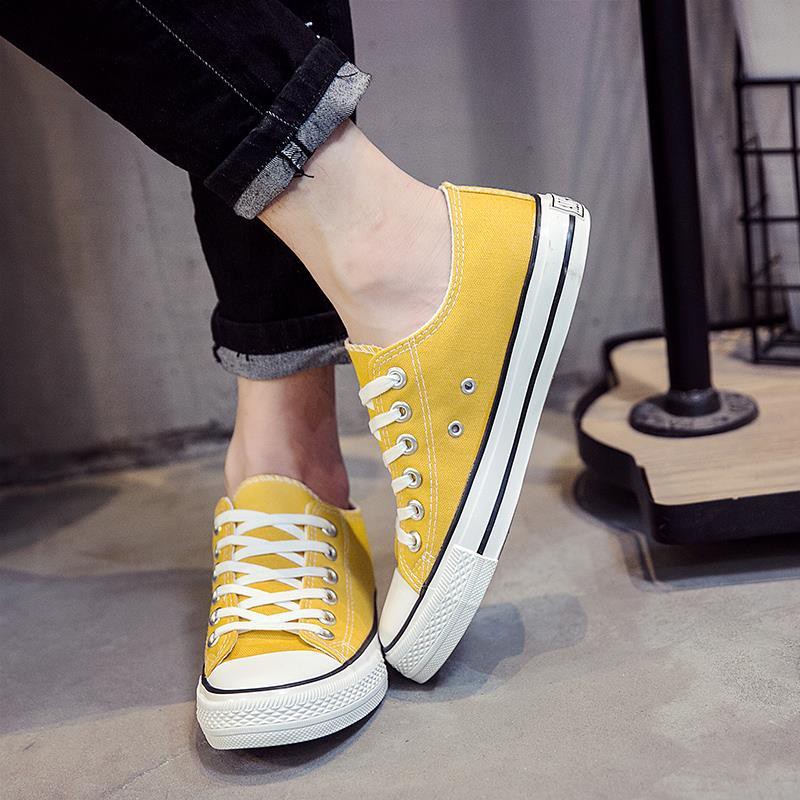 Giày Thể Thao Vải Bạt Thời Trang Hàn Cho Nam Nữ