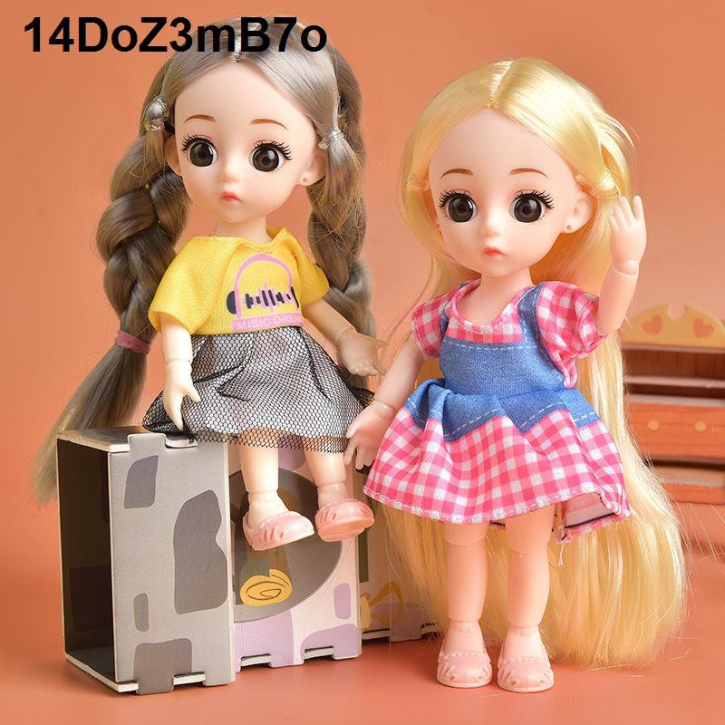 Công chúa búp bê Barbie mini 8 điểm bé gái 17 cm đồ chơi trẻ em có thể thay đổi thành Little Lori dễ thương và