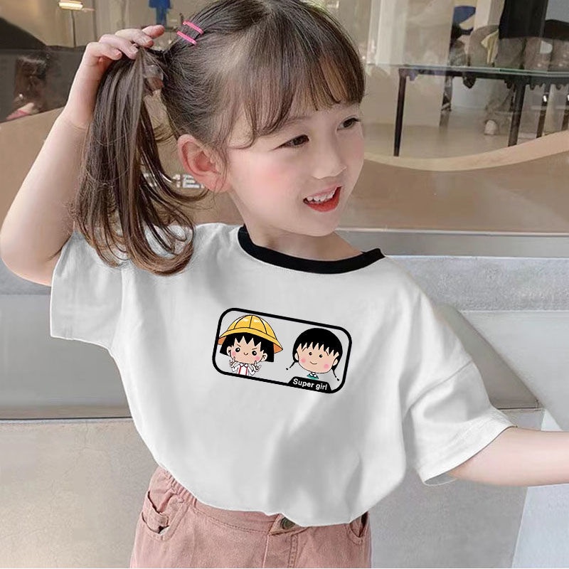 Mới Áo Thun Tay Ngắn In Họa Tiết Hoạt Hình Dễ Thương Thời Trang Mùa Hè Cho Bé Gái 2022