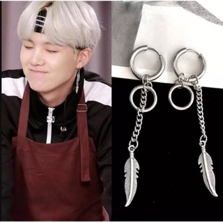 Khuyên tai suga Khuyên tai chiếc lá Khuyên tai BTs