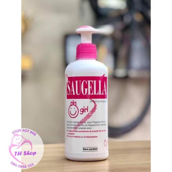 Freeship Dung Dịch Vệ Sinh Bé Gái Saugella Girl 200ml Pháp, Saugela