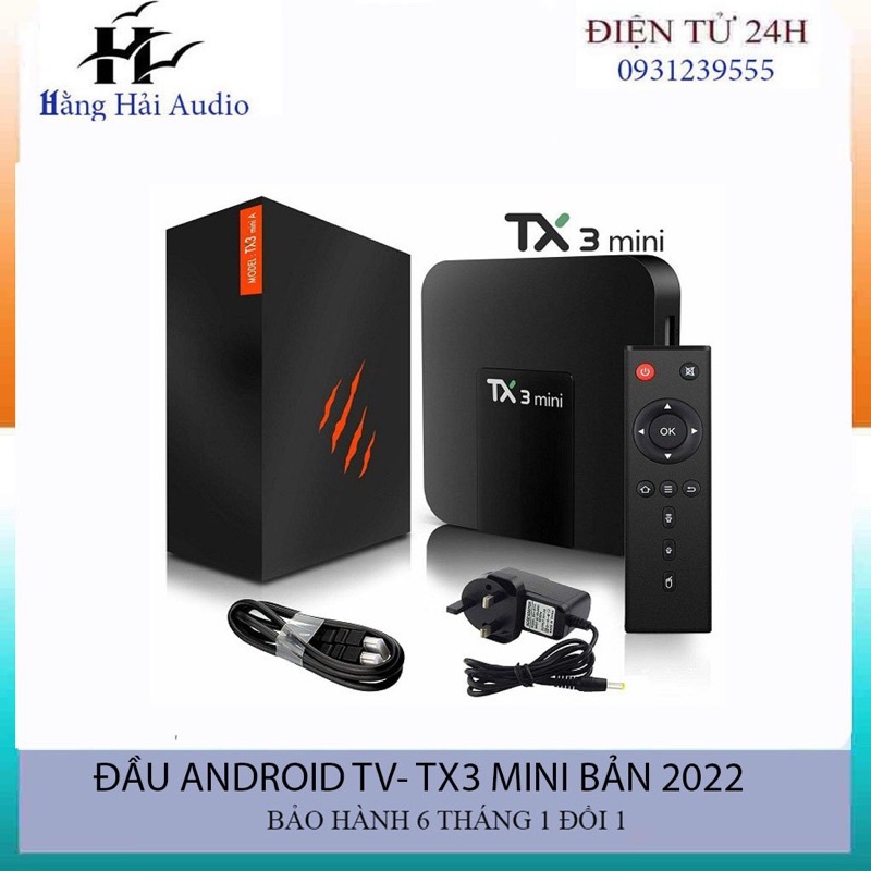 Đầu android tx3 mini bản 2022 ( Ram 2 Ghi,rom 16ghi )