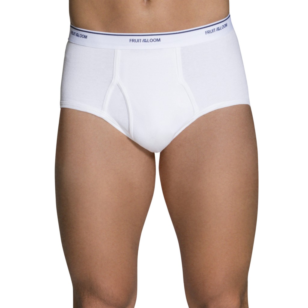 Bộ 3 quần lót nam trắng Fruit of the Loom Men's Tagless Brief (Mỹ)