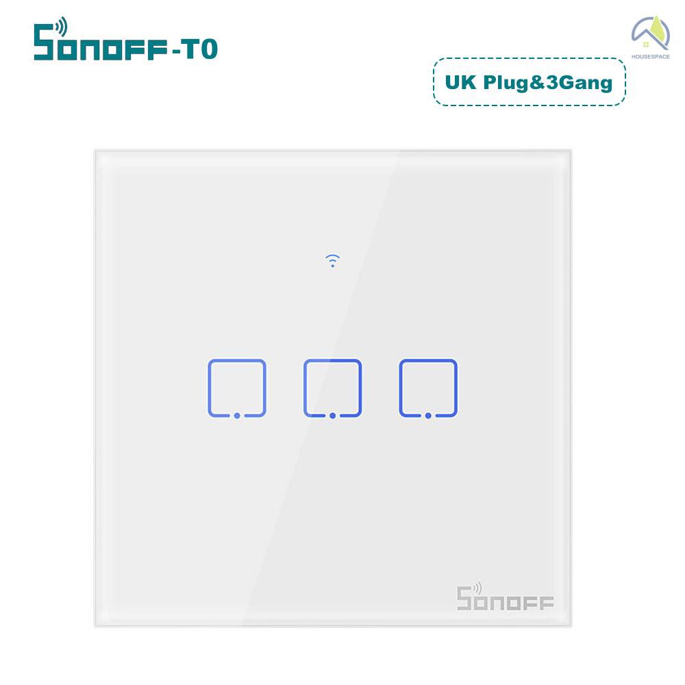 Công Tắc Cảm Ứng Thông Minh Sonoff 1 / 2 / 3 Gang Tx Cho T0 Eu / Uk Ac100