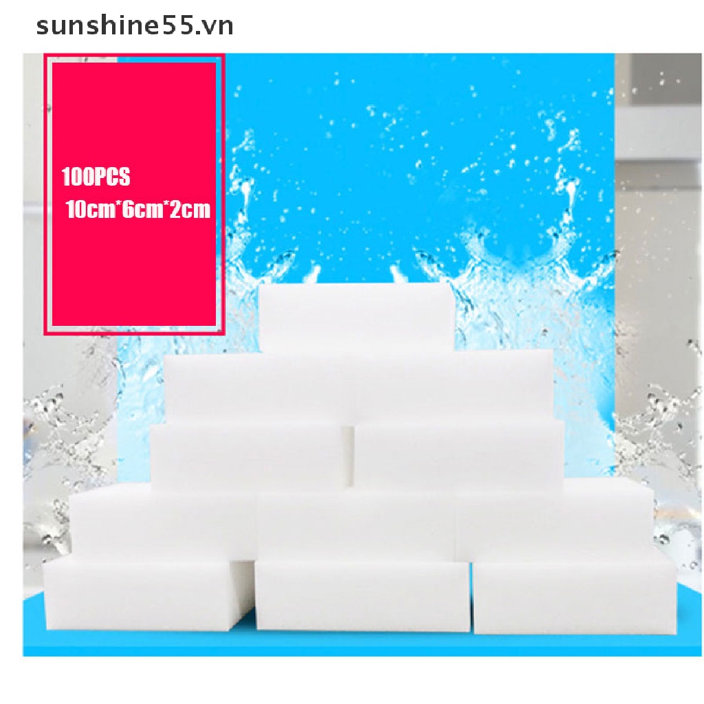 Set 100 Miếng Bọt Biển Tẩy Trang Làm Sạch Nhà Bếp / Phòng Tắm