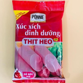 Xúc Xích Dinh Dưỡng Thịt Heo Ponnie gói 175g (5cây *35g) (shopmh59)