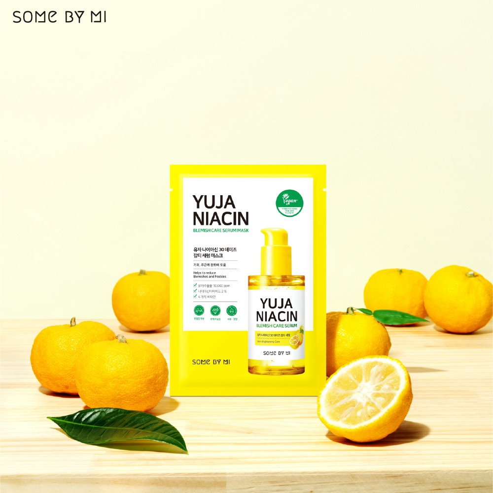 Mặt nạ dưỡng trắng da Some By Mi Yuja Niacin 30 Days Blemish Care Serum Mask 25g