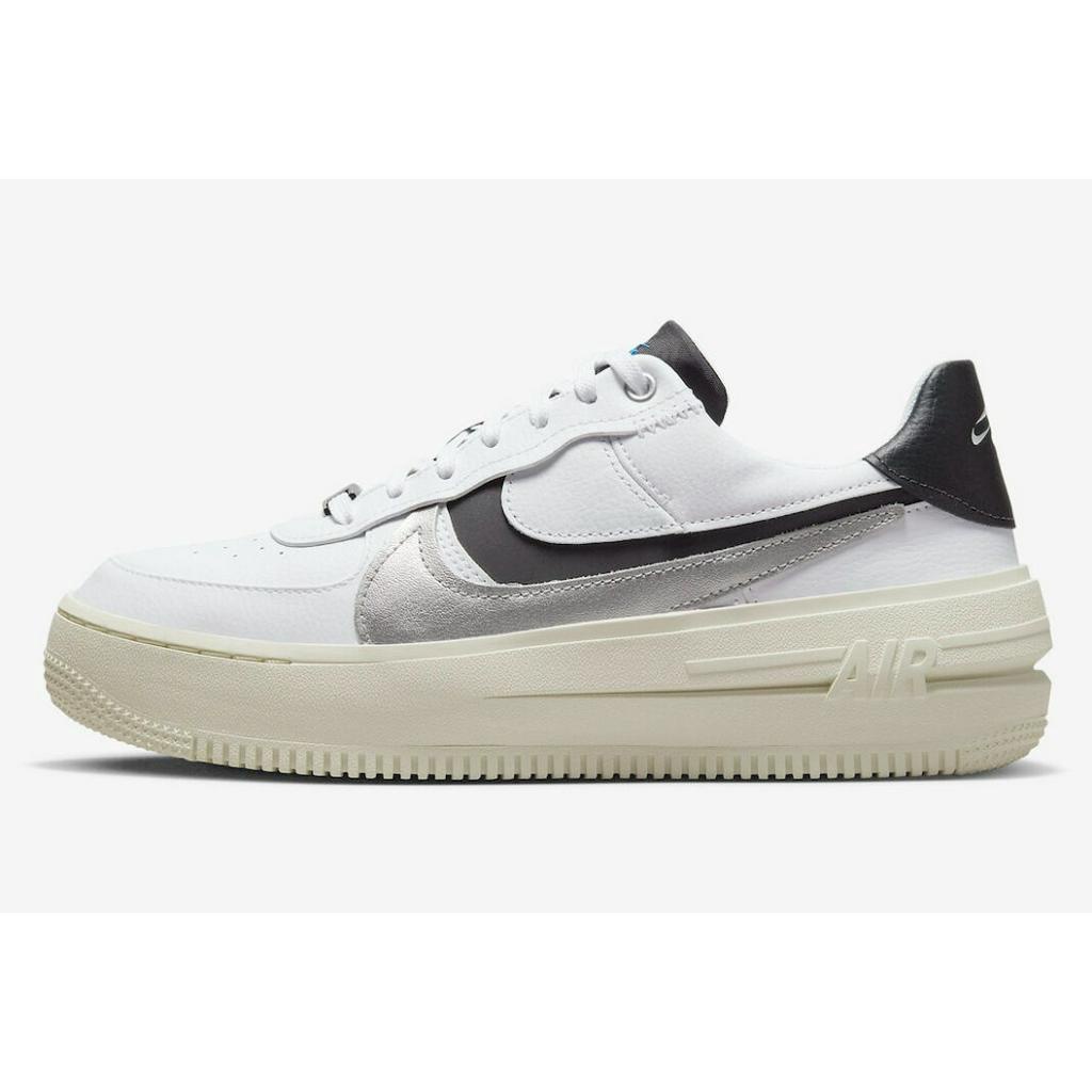 [CHÍNH HÃNG] Giày N.I.K.E AIR FORCE 1 ' PLAT FORM ' SILVER WHITE - * TRẮNG * - CODE : DX3199 - 100