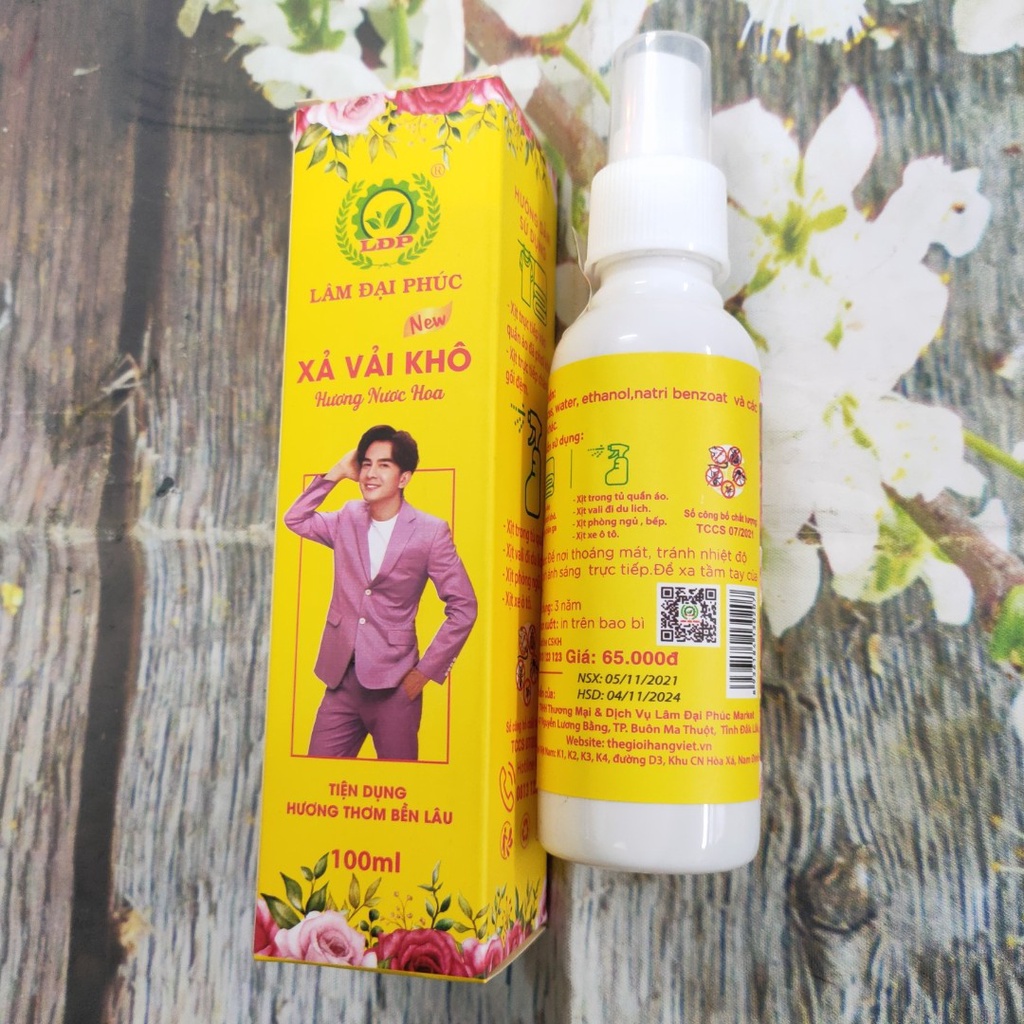 Xịt  Vải Khô Hương nước hoa- Đan Trường