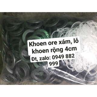 Khoen ore may rèm cửa màu xám
