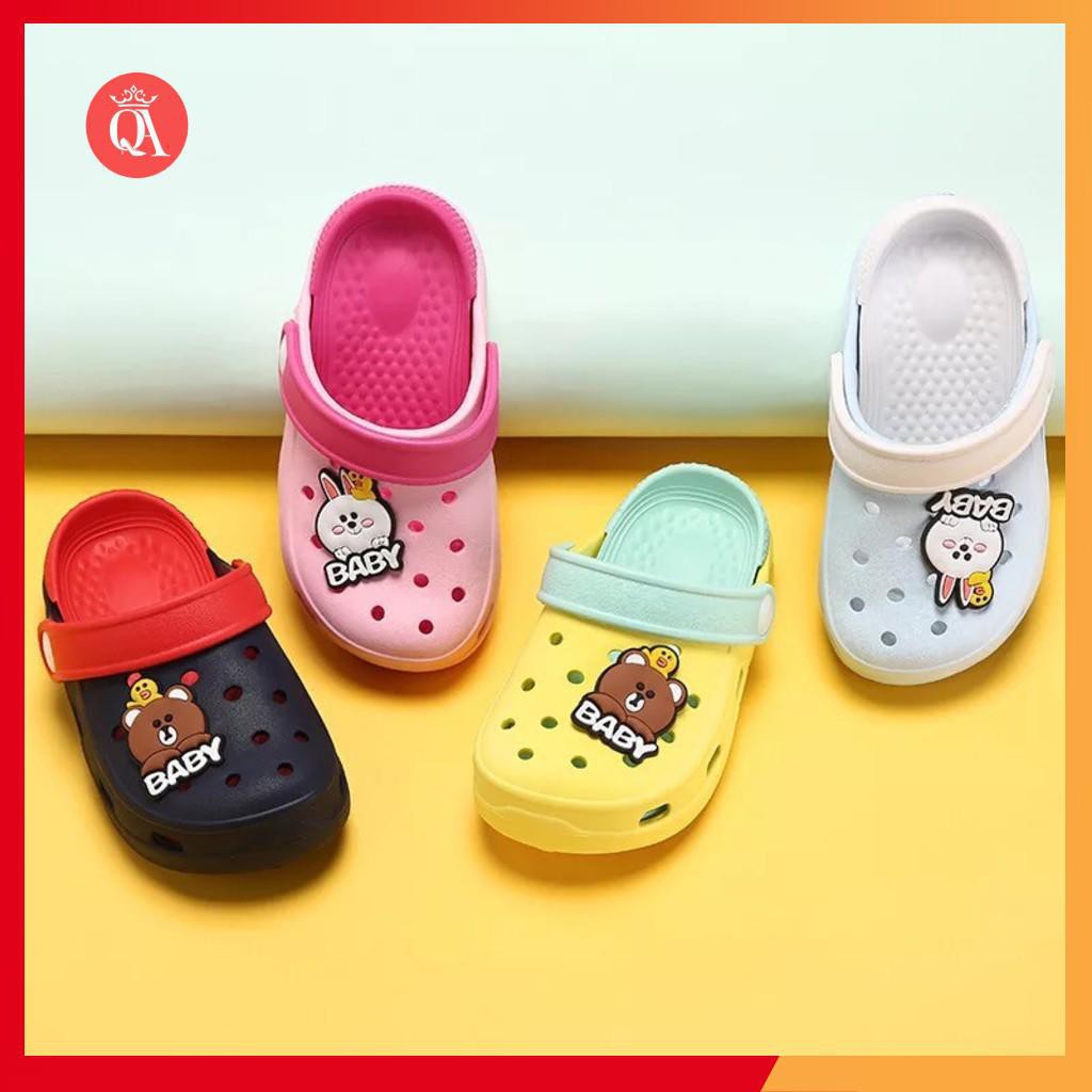 Dép sục bé trai, bé gái êm mềm tặng kèm 2 sticker