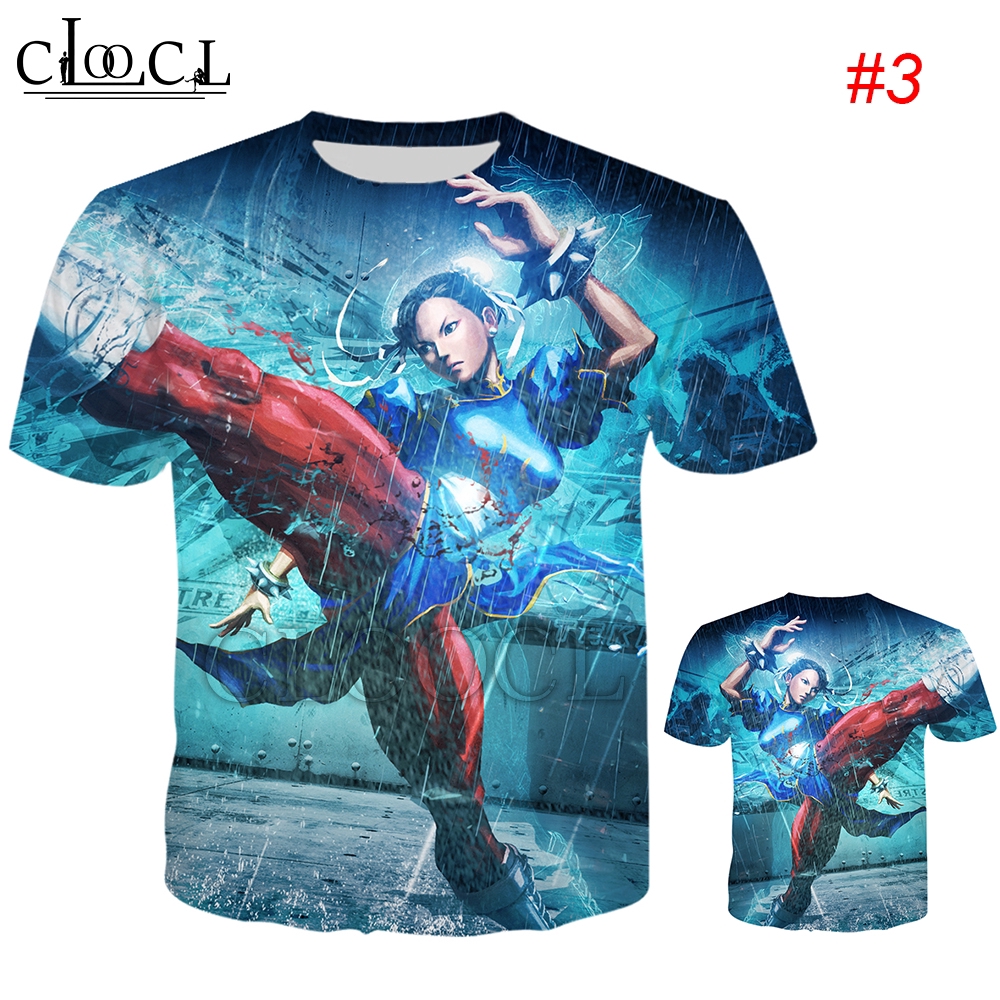 COOCL Game Street Fighter 3D Print Men T-shirts NoBrandNoPolyester