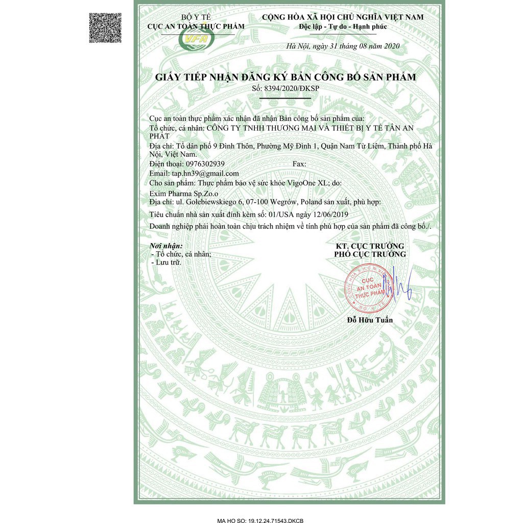 Sinh Lý Nam VigoOne XL Cải Thiện Yếu Sinh Lý Và Bổ Thận Tráng Dương 600mg 60 Viên