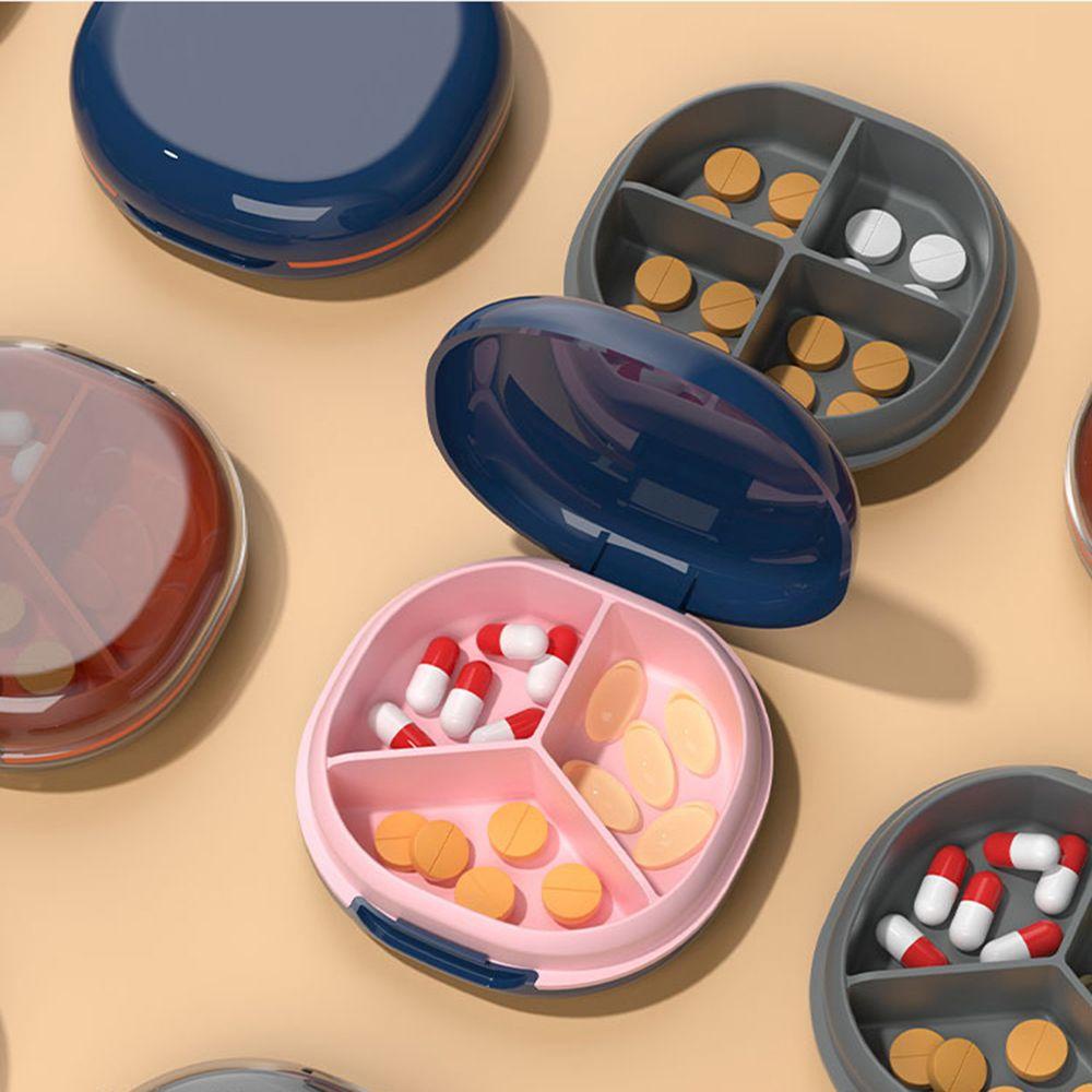 AROMA Hộp Đựng Thuốc Mini 3 / 4 Ngăn Tiện Dụng Mang Theo Du Lịch