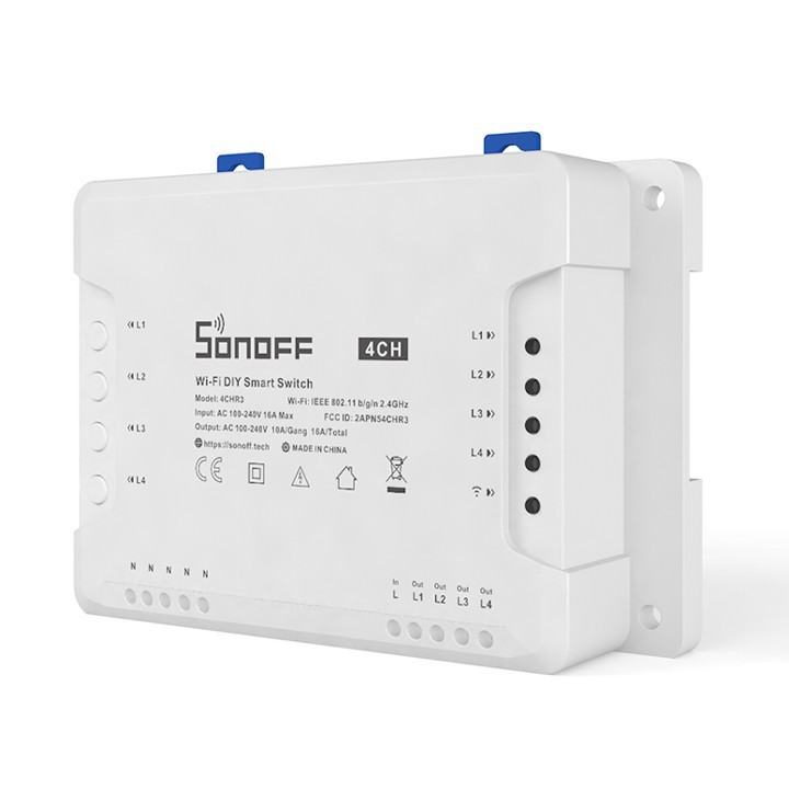 Công tắc WIFI, điều khiển 4 KÊNH, điều khiển từ xa thông minh SONOFF 4CH R3