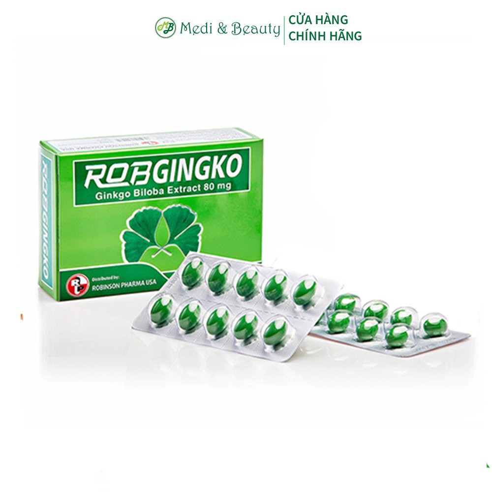 Viên uống bổ não, tăng cường trí nhớ, phòng ngừa tai biến - RobGingko - MediBeauty - Hộp 30 viên. | BigBuy360 - bigbuy360.vn