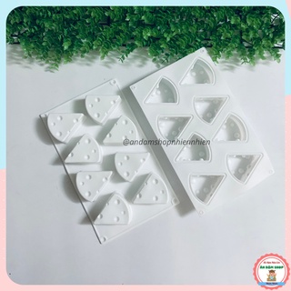Khuôn silicon hình miếng phomai làm pudding, thạch....