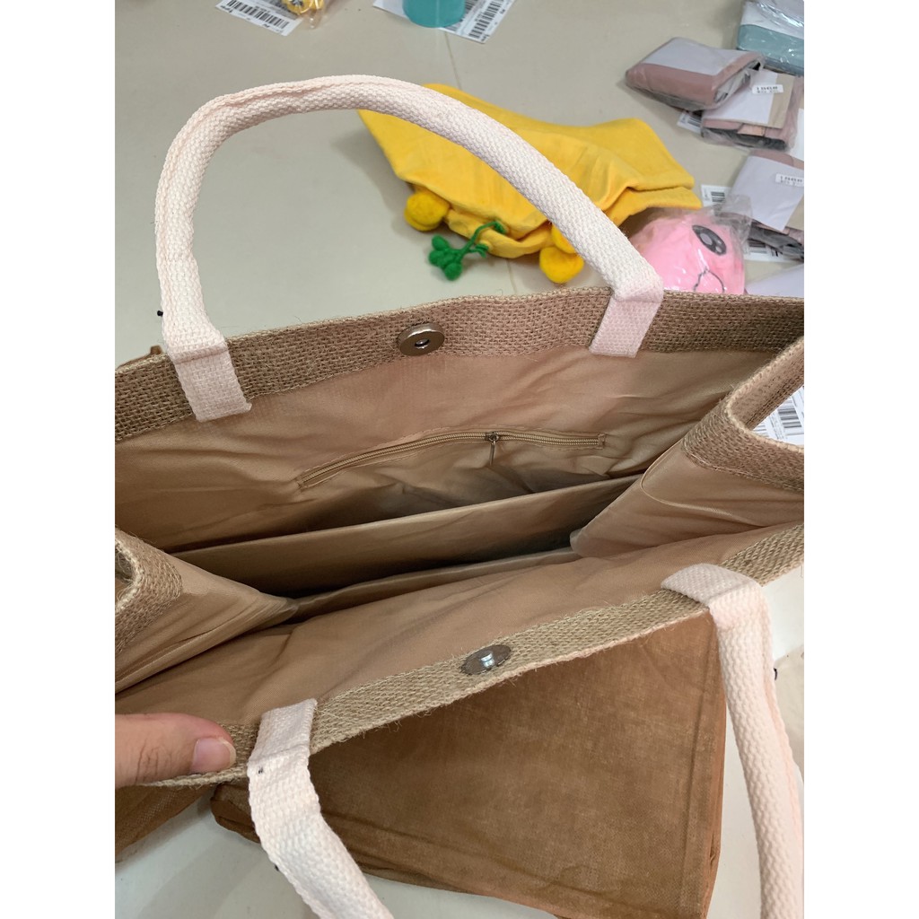 [Mã FAMAYWA2 giảm 10K đơn 50K] Túi Cói Merci Đi Biển Size Lớn Cho Nữ | BigBuy360 - bigbuy360.vn