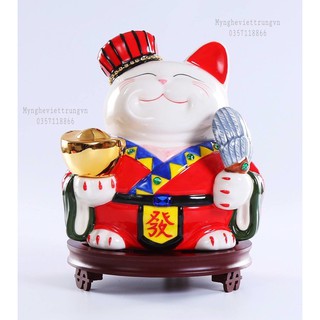 [VIP]Mèo Thần Tài Đế Gỗ Cao Cấp