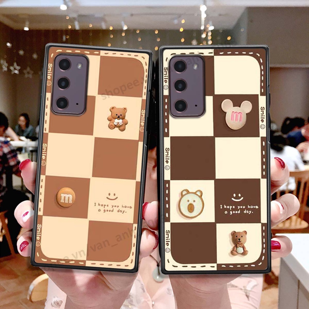Ốp lưng Samsung Note 20 hình gấu, kẹo dễ thương cute