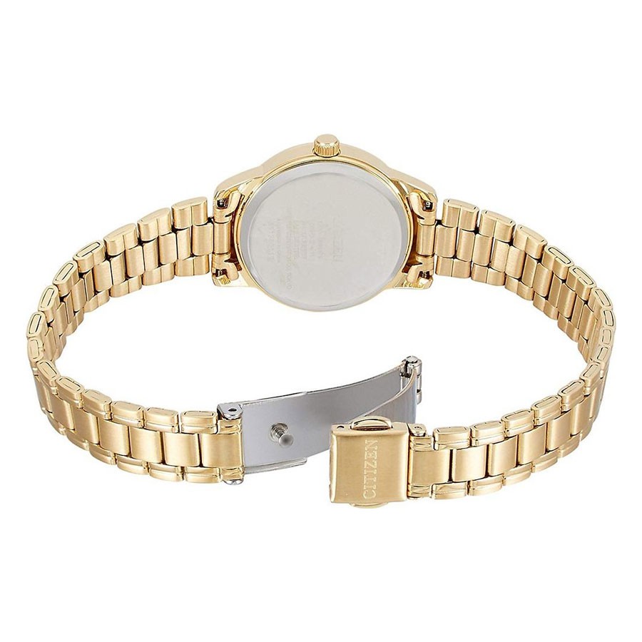 Đồng Hồ Nữ Citizen Dây Thép Không Gỉ EJ6082-51E - Mặt Đen