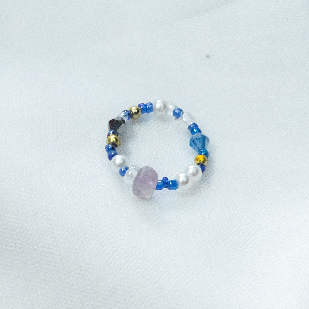 Handmade - Nhẫn hạt cườm nhiều màu