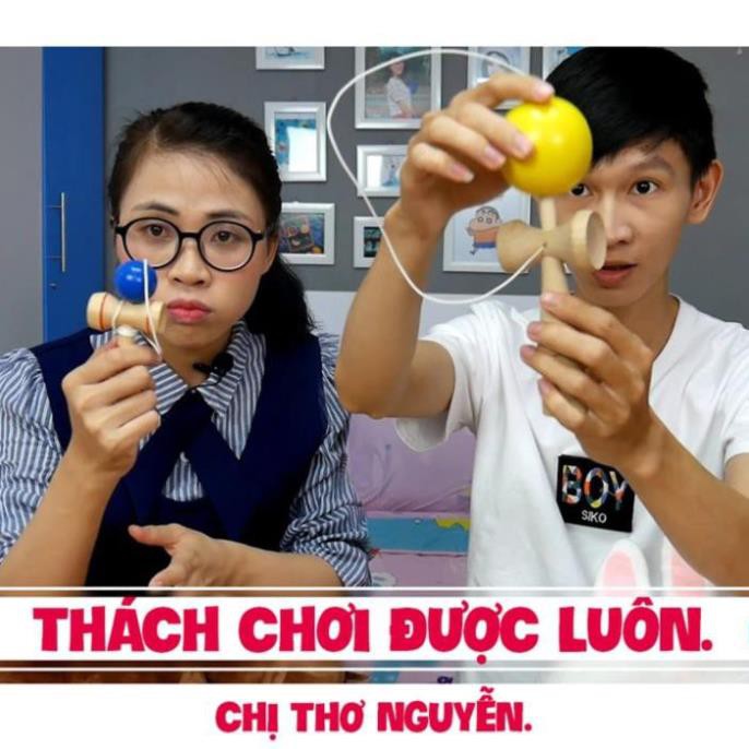 Đồ chơi gỗ Nhật-Kendama cao cấp-Nhựa hoặc Gỗ-Đồ chơi hoạt động thể chất-linh hoạt-tập trung