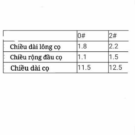 CỌ LÔNG HEO VẼ KHUÔN