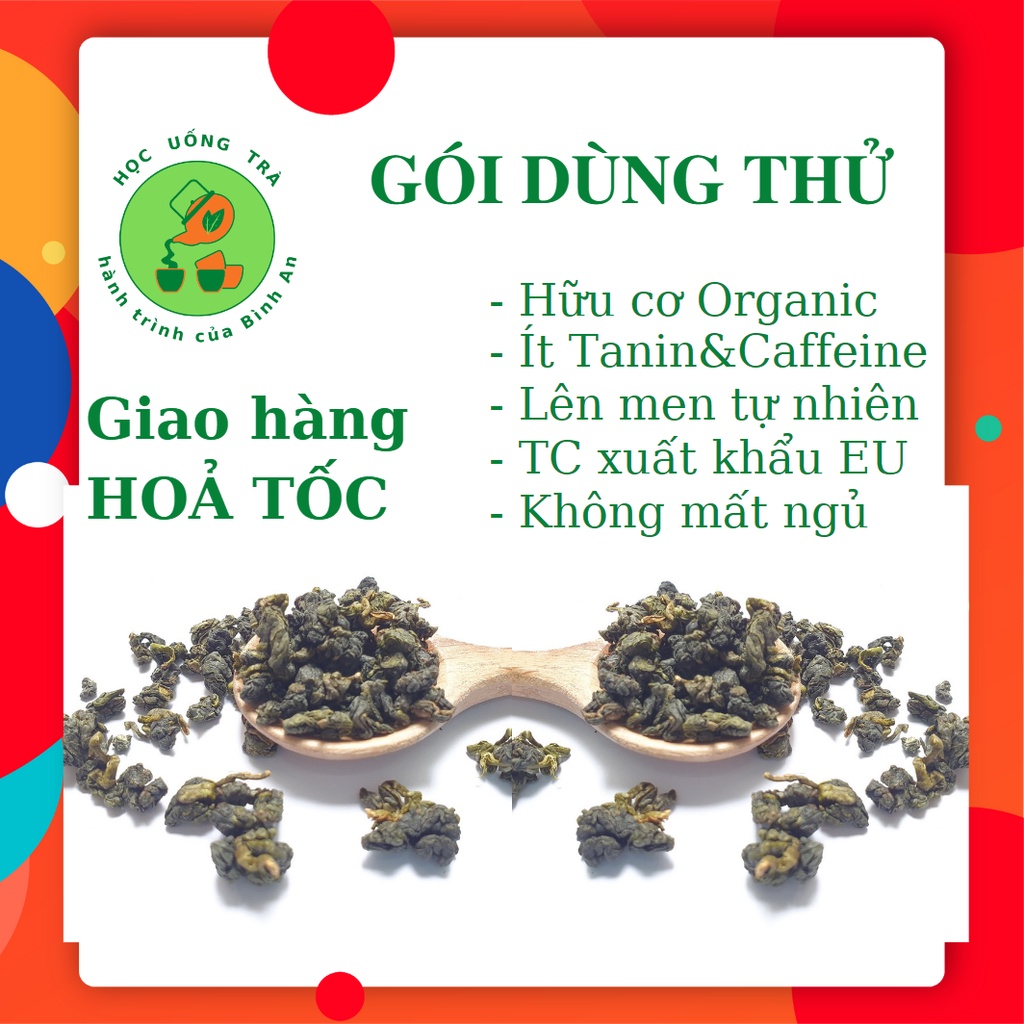 10 loại Trà Ô Long oolong xuất khẩu Đài Loan gói dùng thử