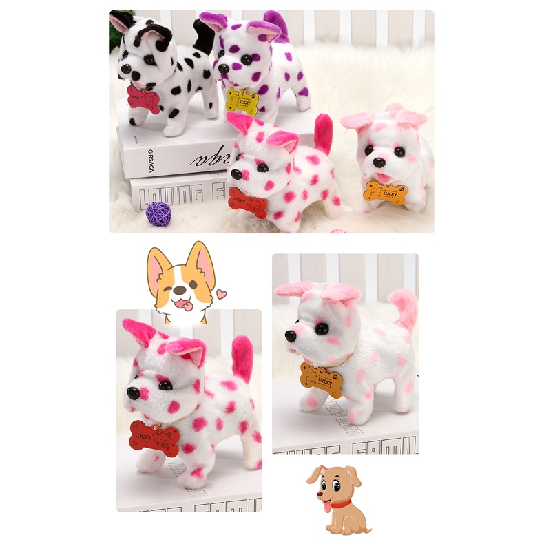 Thú nhồi bông, Chó bông biết đi biết sủa, Đồ chơi chó bông đáng yêu cho bé, Chó nhồi bông biết đi cực xinh cho trẻ em