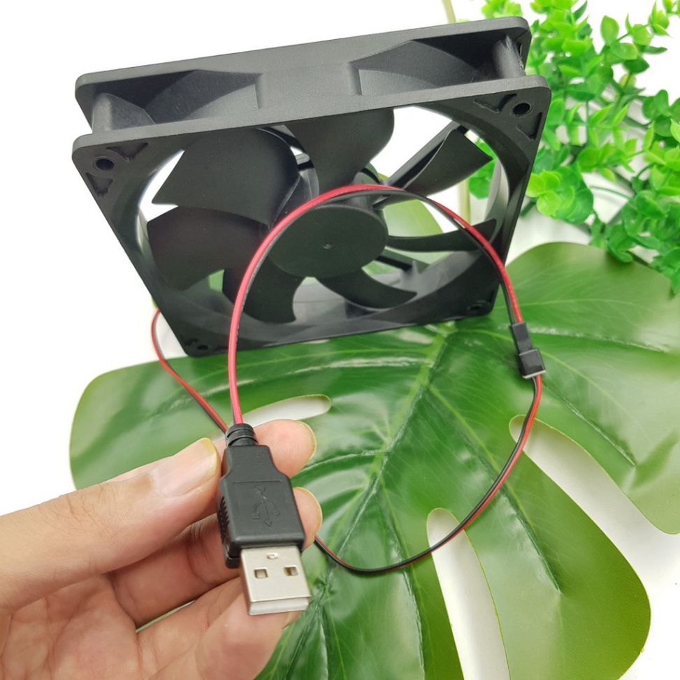 Quạt Tản Nhiệt 5V 12x12CM Tốc Độ 2100RPM🍀Quạt 5V Làm Mát PC LapTop Wifi Thủy Sinh Hút Mùi