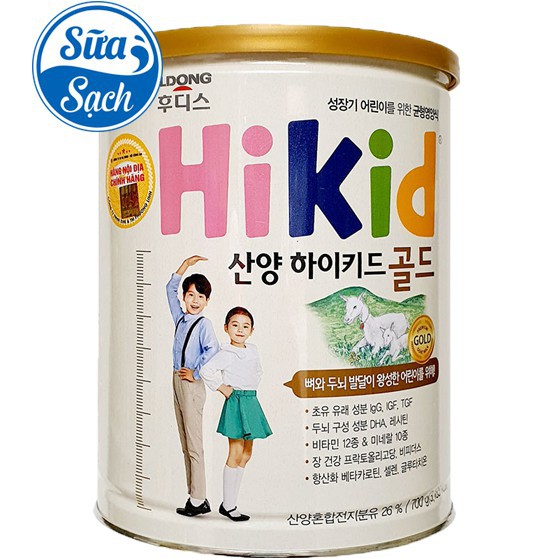 [GIÁ TỐT] Sữa Hikid vani (SPDD HIKID)/Sữa dê Hikid Gold 700g Chính Hãng Mẫu mới