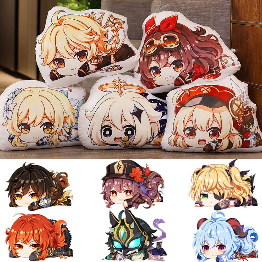 Búp Bê Nhồi Bông 45x35cm Hình Nhân Vật Hoạt Hình Paimon Keli Zhongli Xiao