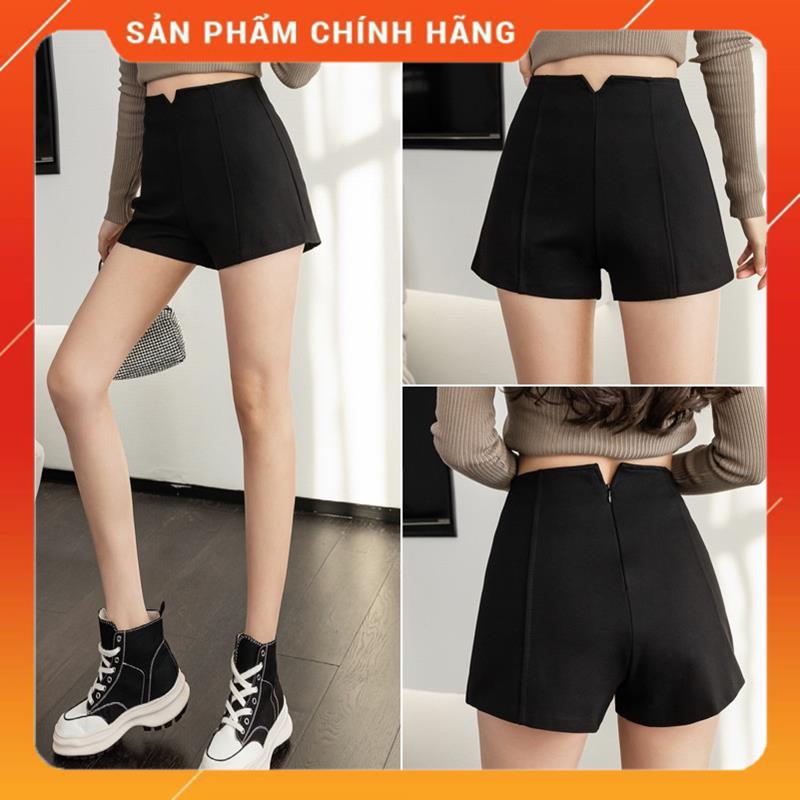 Quần short đùi nữ ống rộng cạp cao chữ v chất vải tuyết mưa, quần sóc cao cấp hot trend mùa hè 2022 MSP82719 | BigBuy360 - bigbuy360.vn