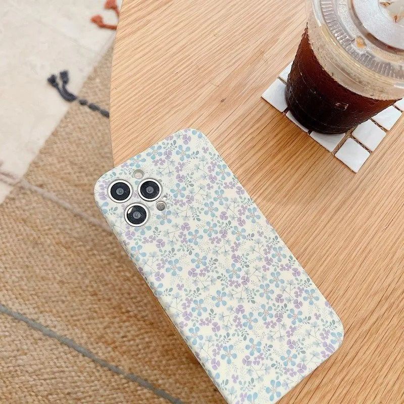 Ốp Điện Thoại Mềm Chống Rơi Họa Tiết Hoa Oải Hương Cho IPhone 12 11 7 8 + SE X XS XR XSMAX 11 11pro 11promax 7 12 12promax