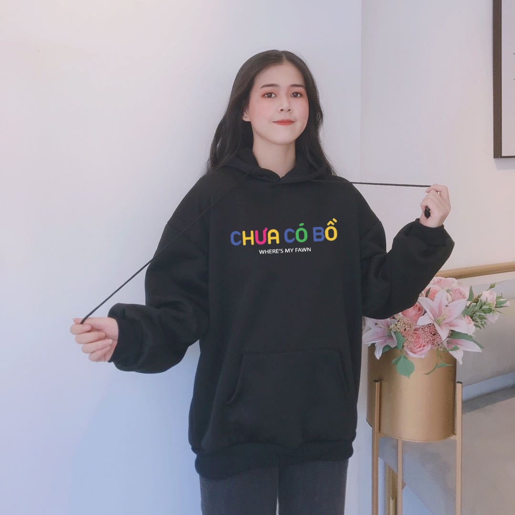 Áo hoodie nam nữ kiểu dáng unisex in hình Underbroken, Đã có bồ, Chưa có bồ, under Hà Nội Form Rộng