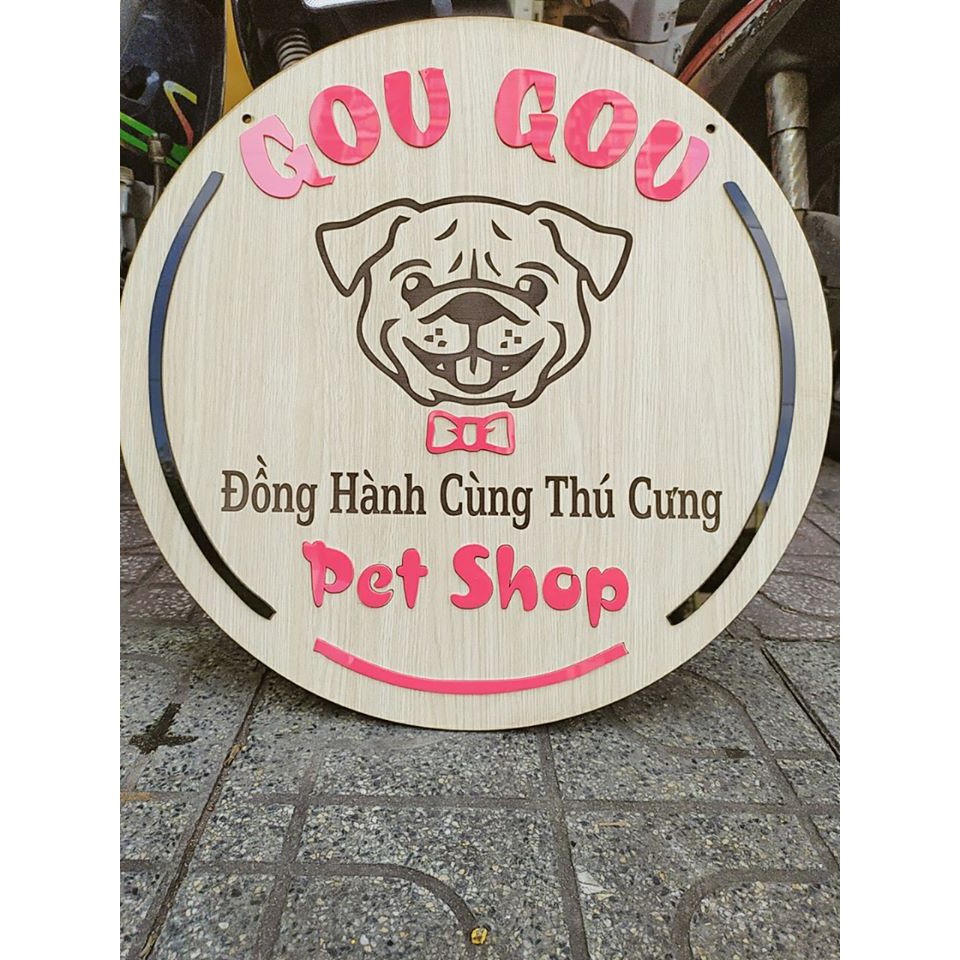 Bảng Gỗ Chụp Ảnh Sản Phẩm - Treo Shop - [Miễn Phí Thiết Kế Mẫu] - Mica Việt - Gỗ Nhập Khẩu, Dày 5mm - In theo yêu cầu.